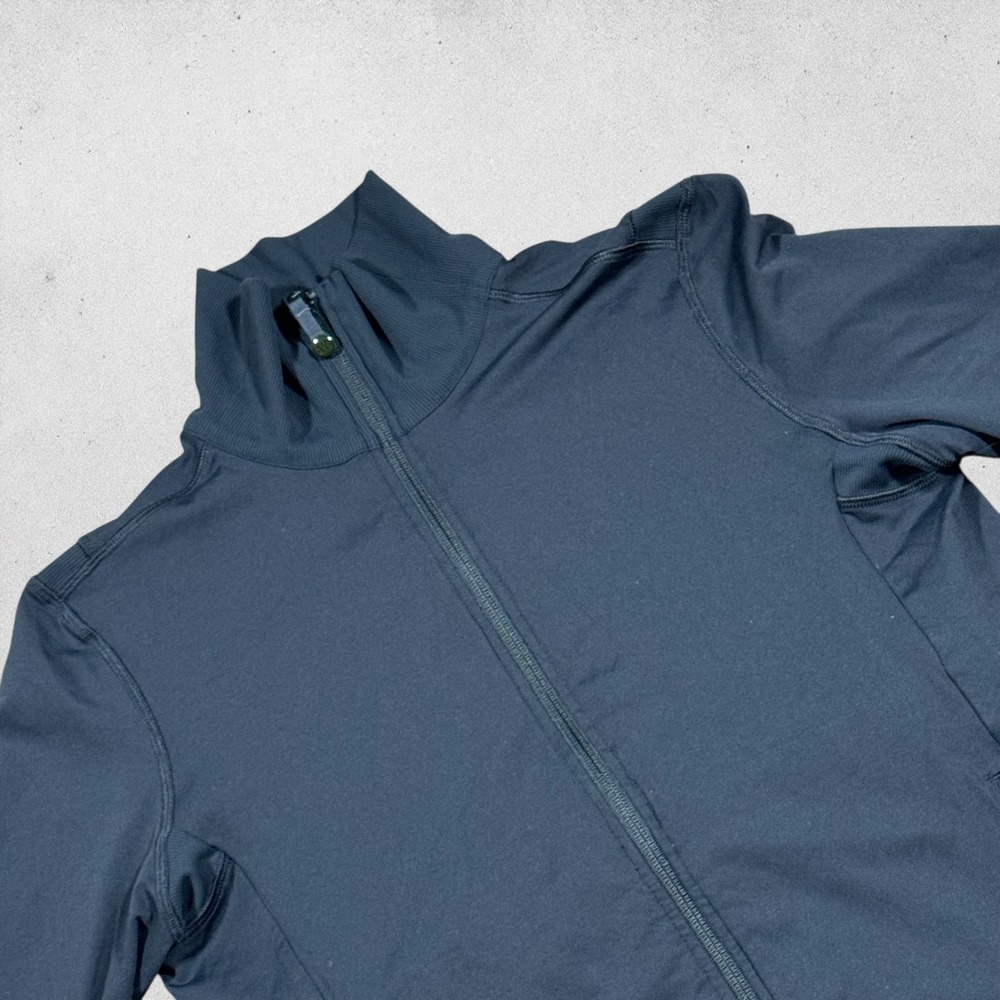 Lululemon Mens Sojourn Jacket Black Full Zip Track Jacket Athletic Fit Small